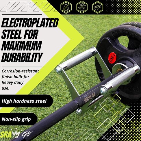V Bar attachment, T Bar row attachment, Landmine Attachment for Barbell, Landmine Handle, Double D Handle, Viking Press Landmine Attachment, Foldable V, Steel with Electroplating – USA Patented. in Kuwait