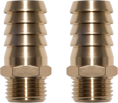 2 حزمة M16 × 1.5 متري ذكر إلى بارب المناسب 5/8 بوصة 16 مم متوافق مع خطوط مياه الهواء والوقود in Kuwait