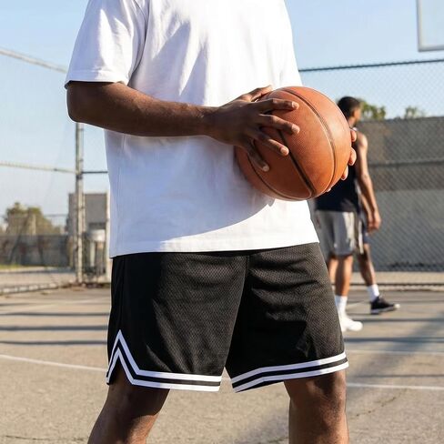 Men's Mesh Basketball Shorts, Quick Dry Ice Silk Athletic Shorts with Drawstring, Casual & Sports Wear in Kuwait
