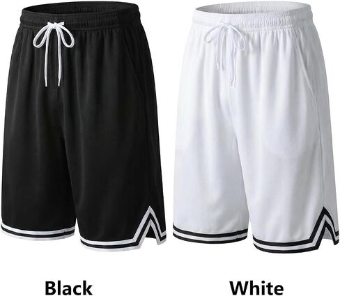 Men's Mesh Basketball Shorts, Quick Dry Ice Silk Athletic Shorts with Drawstring, Casual & Sports Wear in Kuwait