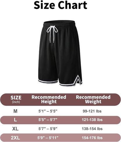 Men's Mesh Basketball Shorts, Quick Dry Ice Silk Athletic Shorts with Drawstring, Casual & Sports Wear in Kuwait