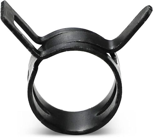 50pcs Fuel Hose Clamps: Black Spring Steel 6-30mm for Vacuum/Water/Air Tube Fastener(21mm) in Kuwait
