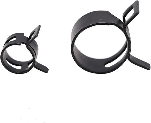 75Pcs/set 6-10mm Q673B Vacuum Spring Fuel Clip Oil Water Hose Pipe Tube Clamps Black Assortment Kit with Storage Box in Kuwait