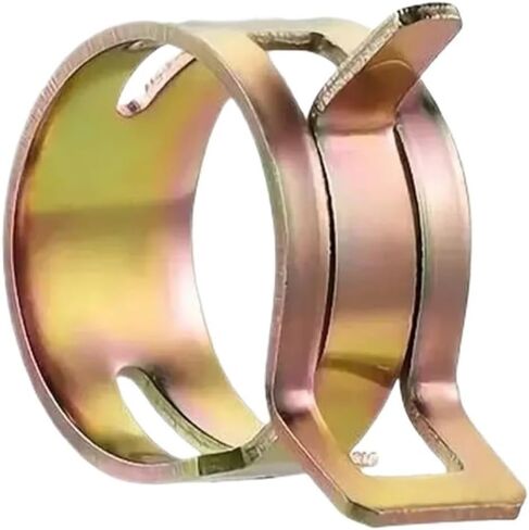 75Pcs 6-10mm Manganese Steel Spring Driven Hose Clamps Low Pressure Air Clamps Fastener Sorting Kit For Pipes, Automobiles in Kuwait