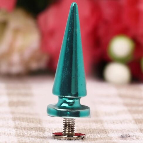 Cone Studs, 10 Pack Metal with Screws, Leather Rivets Set, DIY Craft Decoration Kit, for Fashion Designers, DIY Crafters, Clothing Repair, Handmade Accessories, Leather Projects, C in Kuwait