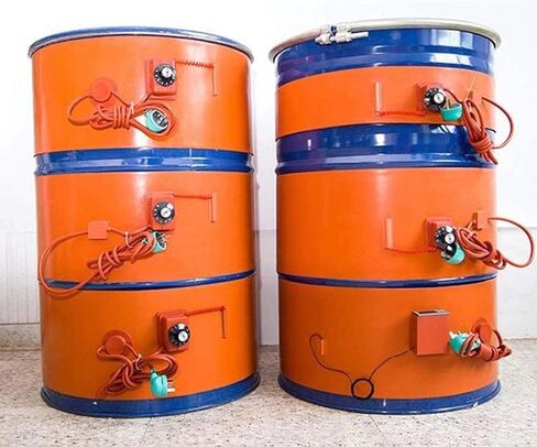Silicone Oil Drum Heater with Adjustable Thermostat - Metal Barrel & Pail Heater for Oil Drums & Liquefied Tanks - Efficient, Practical Heating Solution in Kuwait