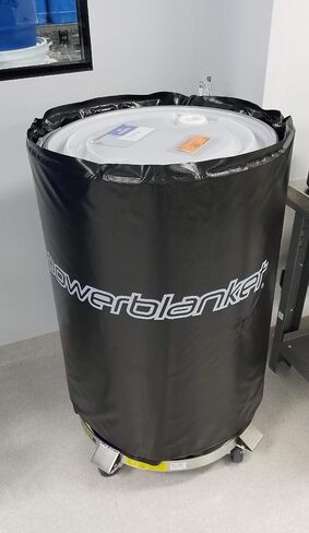 Powerblanket BH30-PRO 30 جالونًا معزولًا بتغطية كاملة لغطاء تسخين الأسطوانة مع ترموستات 145 درجة فهرنهايت - سخان سطل وبرميل للبراميل الفولاذية والبوليستر in Kuwait