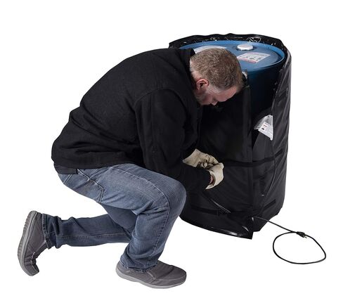Powerblanket BH30-PRO 30 جالونًا معزولًا بتغطية كاملة لغطاء تسخين الأسطوانة مع ترموستات 145 درجة فهرنهايت - سخان سطل وبرميل للبراميل الفولاذية والبوليستر in Kuwait