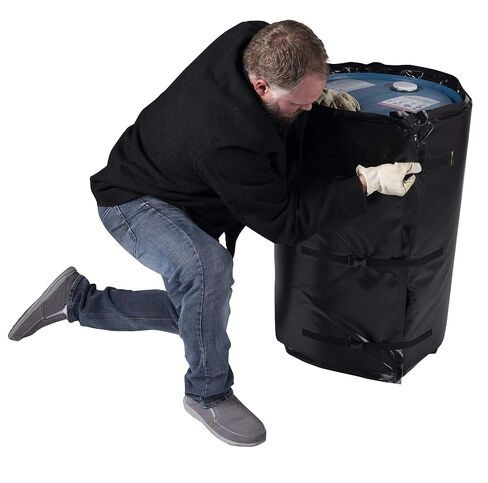 Powerblanket BH30-PRO 30 جالونًا معزولًا بتغطية كاملة لغطاء تسخين الأسطوانة مع ترموستات 145 درجة فهرنهايت - سخان سطل وبرميل للبراميل الفولاذية والبوليستر in Kuwait