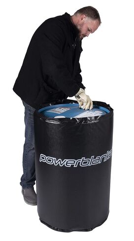 Powerblanket BH30-PRO 30 جالونًا معزولًا بتغطية كاملة لغطاء تسخين الأسطوانة مع ترموستات 145 درجة فهرنهايت - سخان سطل وبرميل للبراميل الفولاذية والبوليستر in Kuwait