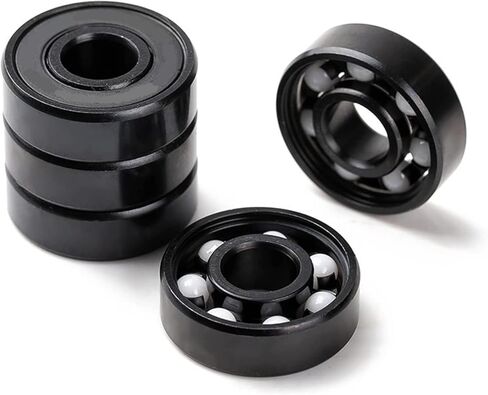 100pcs 608RS Hybrid Ceramic Bearings 8x22x7mm White Ball Bearing for Scooters, for Roller Skates in Kuwait