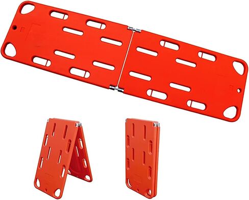 Foldable Stretcher, Plastic Life Board Stretcher Emergency Rescue Portable Plastic Stretcher Foldable Casualty Spine Fixed Plate... (Size : A) (B) in Kuwait