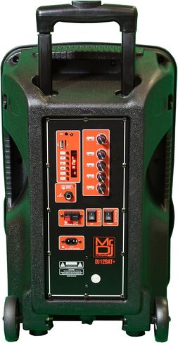 MR DJ DJ12BAT+ 12 بوصة عربة محمولة PA DJ مكبر صوت يعمل بالبلوتوث TWS بقدرة 3000 وات LCD/MP3/USB/micro SD in Kuwait