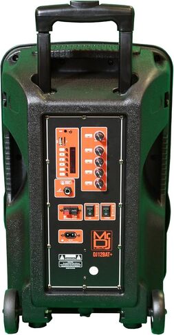 MR DJ DJ12BAT+ 12 بوصة عربة محمولة PA DJ مكبر صوت يعمل بالبلوتوث TWS بقدرة 3000 وات LCD/MP3/USB/micro SD in Kuwait