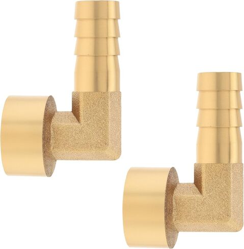 12mm Barbed Hose Fittings, G3/4 Female 90 Degree Elbow Brass Barb Fitting Pipe Connector in Kuwait