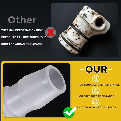METALLIXITY 5 قطعة محول خرطوم بلاستيكي 3/8 بوصة بارب × 3/8 بوصة للسيارات والدراجات النارية والبحرية والشاحنات وأنظمة الوقود RV in Kuwait
