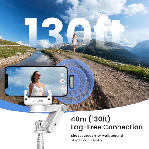 ميكروفون Lavalier لاسلكي لأجهزة iPhone وAndroid، ميكروفون صغير USB-C مع خاصية إلغاء الضوضاء AI، نطاق 196 قدمًا، بطارية 50 ساعة، ميكروفون مثبت على طية صدر السترة لإنشاء محتوى تسجيل مقابلة على YouTube in Kuwait