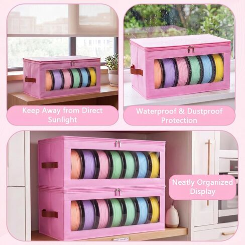 4 Pack Filament Storage Box 3D Printer Filament Storage Containers with Desiccants Holds up to 24 Rolls Transparent View Moisture Proof 3D Printing Container Supplies for Home Office Workshop in Kuwait