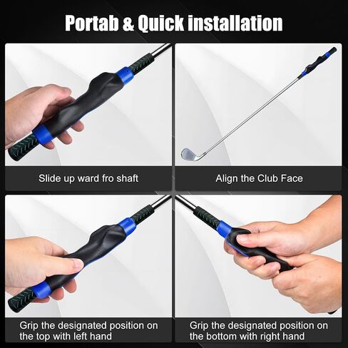 Axioms Golf Grip Trainer, Golf Club Grip Trainer for Right Hand,Golf Training Swing Aid for All Level Golfers,Improves Grip Strength and Accuracy,Trains Correct Hand Position for Stable Swing in Kuwait