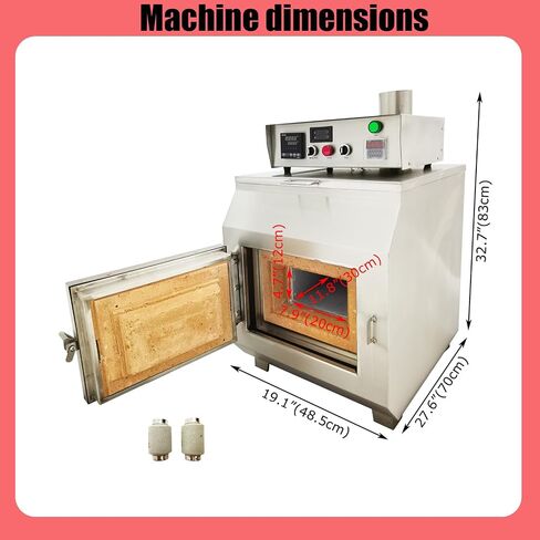 فرن الإرهاق الرقمي AC220V 4KW 1100 ℃ معالجة المجوهرات الذكية المتكاملة فرن مقاومة درجات الحرارة العالية فرن دثر إزالة الشمع منضدية in Kuwait