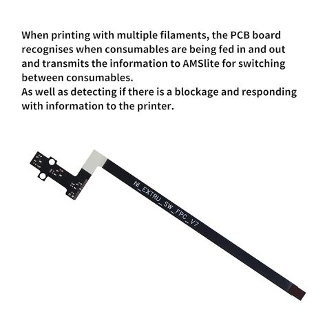 Filament Sensor Kit(2Pcs) for BambuLab A1/ A1 Mini: Hall Board Replacement with FPC Cable for Detecting Supply Status of Consumables in Hotend Extruder 3D Printer Accessories in Kuwait