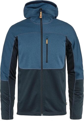 Fjällräven Abisko Men's Trail Full Zip Hooded Fleece - Breathable, Comfortable, Lightweight Fleece Warmth - Hiking, Trekking in Kuwait