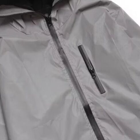 Reflective Jackets Thickened Rainwear Suit with Chest Pocket Reflective Windbreaker Camping Hoodie Stylish Hooded Jacket Women Men(L) in Kuwait