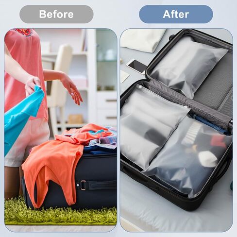 100PCS Clothes Packaging Bags for Shipping, 10x13 inch Clear Clothing Frosted Dust Bag for Travel Storage Businesses, Resealable Plastic Zipper Apparel Bag with Vent Holes for Shirt Document in Kuwait