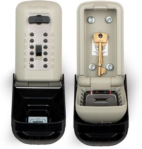 SUPRA C500 Pro Key Safe - تفضل الشرطة ذات الأمان العالي في الهواء الطلق مقاومة للهجوم بزر ضغط مثبت على الحائط آمن. صندوق قفل للمفاتيح، والسلاسل، وبطاقات الوصول in Kuwait