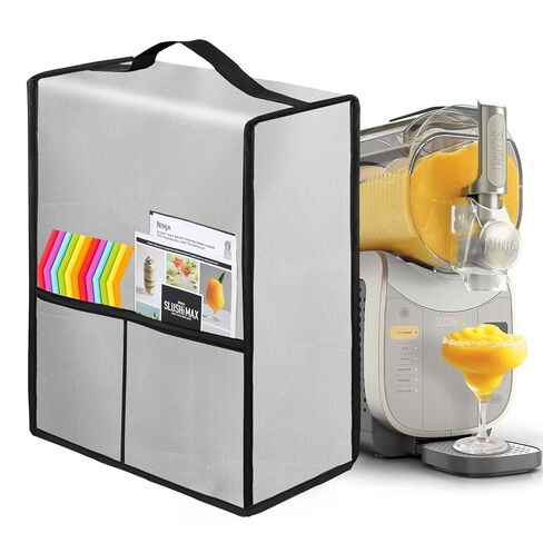 غطاء آلة Slushie لصانع المشروبات المجمدة Ninja SLUSHI XL FS601BR (أسود) | غطاء Slushy عالي التحمل مقاوم للماء والغبار مع جيبين للتخزين، قابل للغسل في الغسالة، ملحقات Slushy XL FS601BR in Kuwait