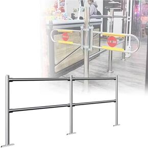 One-Way Traffic Door，Automatic Rebound Swing GateStainless Steel Automatic Swing Door for Supermarkets Security Access, Ideal for Pedestrians & Libraries, 200x100 cm, Spring-Loaded, Sleek S in Kuwait