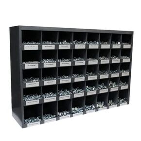 Titan Industrial Supply - مجموعة متنوعة من الأجهزة الخشنة مقاس 3,610 قطعة مترية 10.9 مع براغي ذات غطاء سداسية، وصواميل سداسية، وصواميل قفل من النايلون، وغسالات، وصندوق دورهام المعدني ذو 40 فتحة in Kuwait