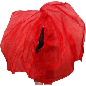 Women's Silk Belly Dance Scarf Silk Solid/Gradient Color Belly Dance Veil Adult Children Belly Dance Practice Performance Silk Scarf 250x114cm For performance competitions(Sk008,200X90CM) in Kuwait