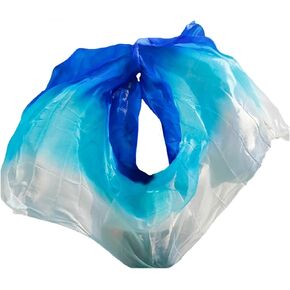 Women's Silk Belly Dance Scarf Real Silk Belly Dance Veil Shawl Women Scarf Costume Accessory Handmade Dyed Pure Silk Veil For performance competitions(Color 21-dz,M- 250X114cm) in Kuwait