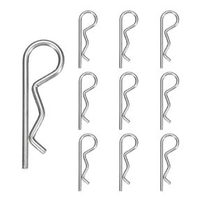 6pcs Cotter Pins (M4 x 90mm) - Heavy Duty R Clips Hitch Pin Clip Hardware Pins 304 Stainless Steel Spring Fasteners, for Trailer/Lawn Mowers/Tractor/Truck in Saudi Arabia