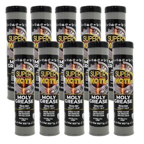 Moly Lithium Grease Superkote 2000 | NLGI 2 | EP 2 Grease | Tube | High Temperature | Heavy Duty | Industrial | Mining | Agriculture | Fifth Wheels I | Pins and Bushings I 10-Pack of 14 Oz. in Kuwait