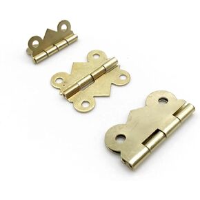 Hinge with Screw 17x20mm 20x25mm 25x30mm 12Pcs(Bronze S 17x20mm) in Kuwait