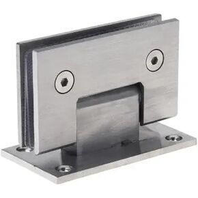 Stainless Steel Clip Shower Room Glass Door Hinge Frameless Clamp 90 Degree 1Pcs in Kuwait
