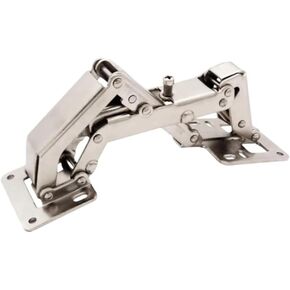 180 Degree Hinges Frameless Cabinet Hydraulic Soft CloseDoors Cold Rolled Steel Material 1Pcs(Silver) in Kuwait