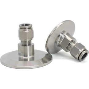 1pc SS304 Stainless Steel Quick-Fit Trachea Quick-Insertion Hose Clamp Joint TC77.5 Connection PC10MM in Kuwait