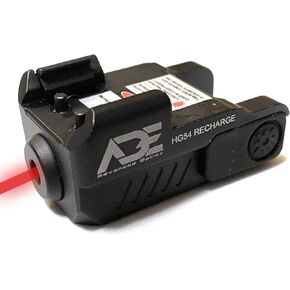 Ade Advanced Optics HG54R ضوء ليزر مسدس قابل لإعادة الشحن - مشهد LED أحمر مع مجموعة ستروب للمسدس - يناسب Springfield Hellcat OSP/PRO، شعاع ليزر تكتيكي صغير الحجم 9 مم مثبت على السكك الحديدية in Kuwait