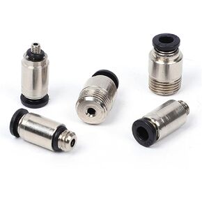 PL Mini Pneumatic Quick Connector Throttle Valve Thread M3 M4 M5 M6 3mm 4mm 5mm PU Hose 1Pcs(6-M6) in Kuwait