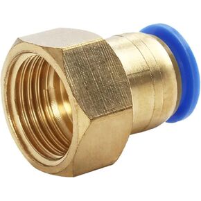Pneumatic Connector PCF 4mm-12mm Fitting Thread 1/8" 1/4" 3/8" 1/2" Tube Female Straight 5Pcs(10-04) in Kuwait