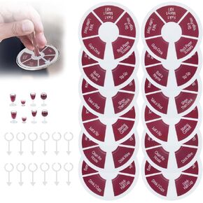 Wine Not Spin – Fun Wine Glass Spinner Party Game, 12PCS Reusable Drinking Games for Bachelorette Parties, Girls’ Nights, Couples, and Wine Lovers’ Gatherings in Saudi Arabia