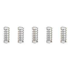 uxcell 5Pcs Compression Springs, 0.3mm Wire Diameter x 2mm OD x 5mm Length 304 Stainless Steel Extension Spring Ballpoint Pen Pressure Springs for Shop Home Repairs, Silver in Kuwait
