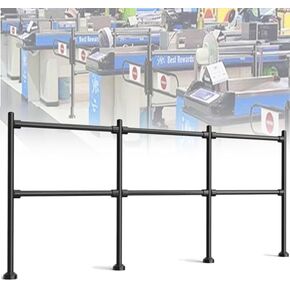 One-Way Traffic Door，Automatic Rebound Swing GateStainless Steel Checkout Counter Barrier - Automatic One-Way Access Door - Security Small Door for Libraries & Retail ，（Noir300X100CMX6.3CM） in Kuwait