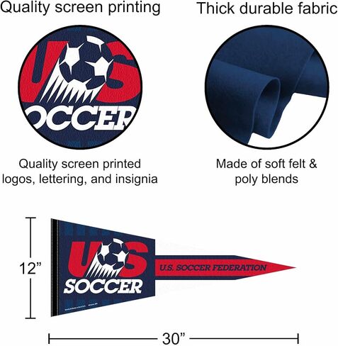 U.S. Soccer Federation Logo Pennant and 12x30 Banner in Kuwait