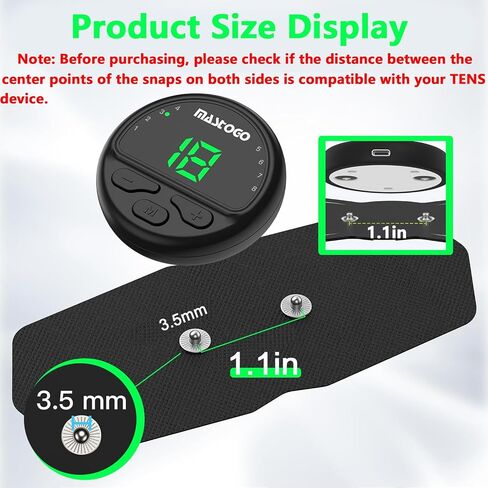 Tens Unit Electrode Pads 4 Pack - 4.2 in" x 2.6 in" Premium Quality Tens Unit Replacement Pads - Standard 3.5mm Snap-on Connectors Tens Unit Pads - 1.1 in Spacing Between Snap-in Connectors in Saudi Arabia