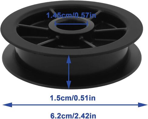 2pcs Belt Drive Pulley Garage Door Opener Replacement Part 144C54 Compatible with LiftMaster Compatible with Chamberlain Compatible with Craftsman in Kuwait