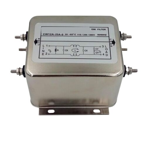 مرشح الطاقة EMI CW12A 50A 60A 10A 20A 30A 40A S تنقية التيار المتردد أحادي الطور 220 فولت (CW12A-30A-S) in Kuwait